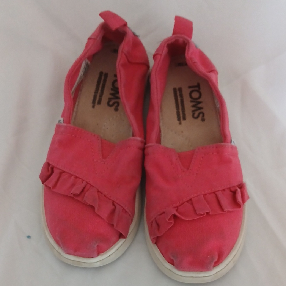 TOMS Kids Pink Slip-On Shoes